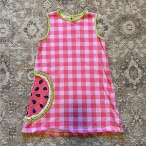Pink Gingham Watermelon Dress
